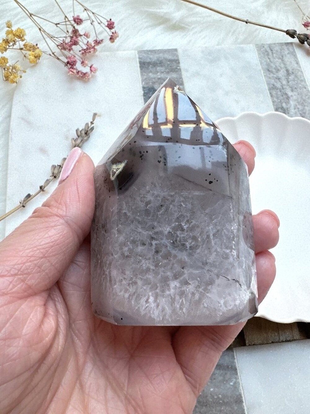 Gorgeous Agate Druzy Tower - Picture 5 of 8